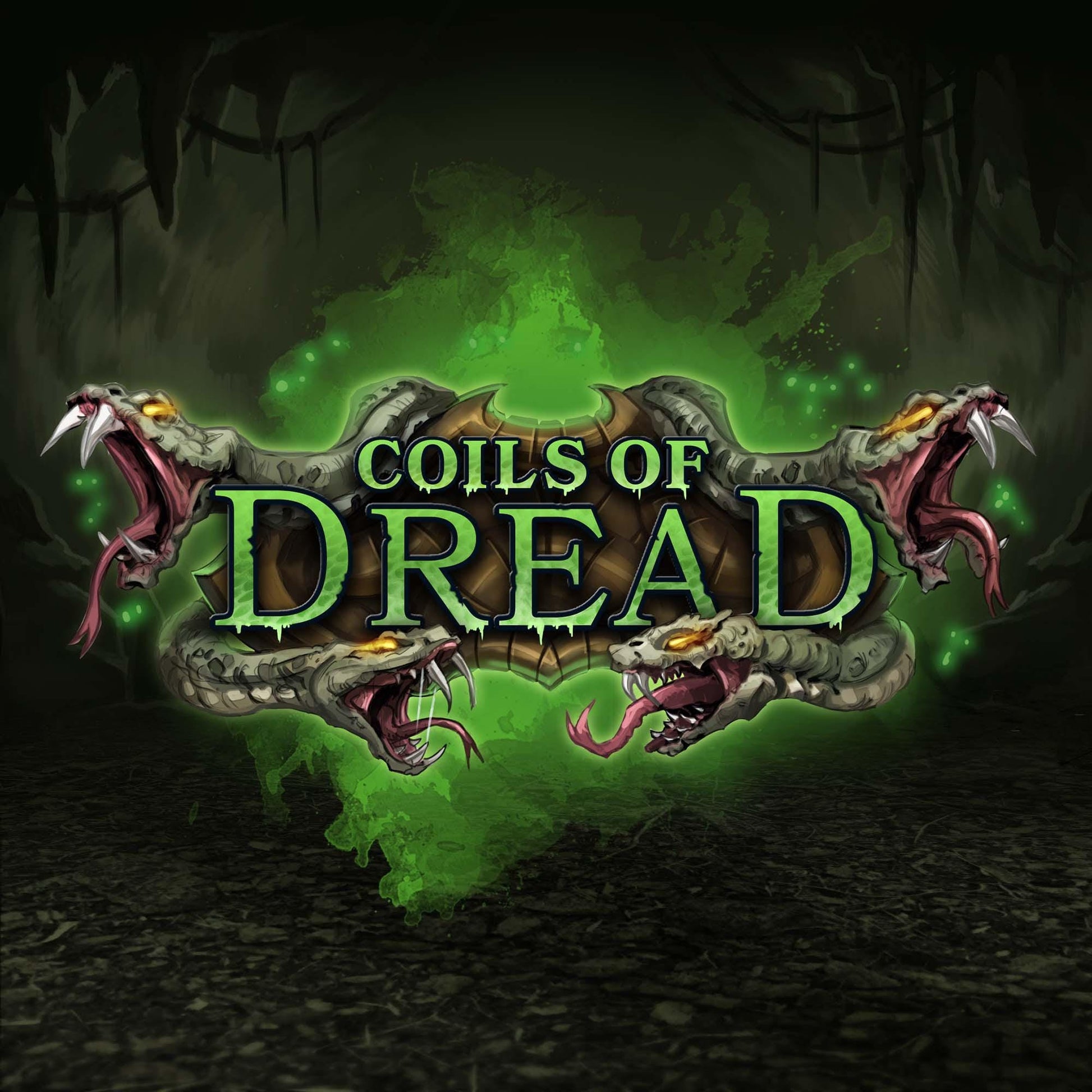 a logo for a game called coils of dread