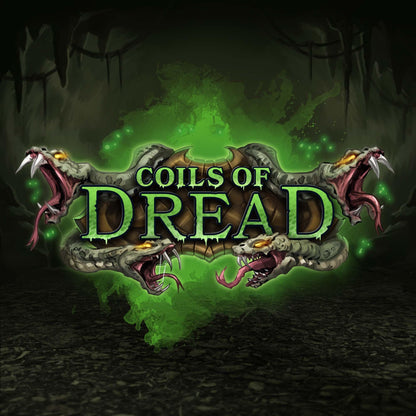 a logo for a game called coils of dread