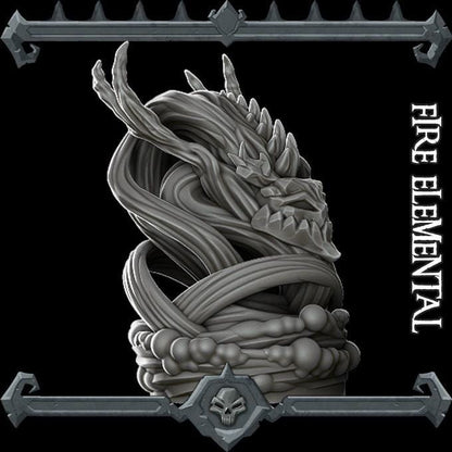 Fire Elemental | Nature Miniature | Rocket Pig Games | Resin | Fantasy | DnD | RPG | TTRPG | Tabletop